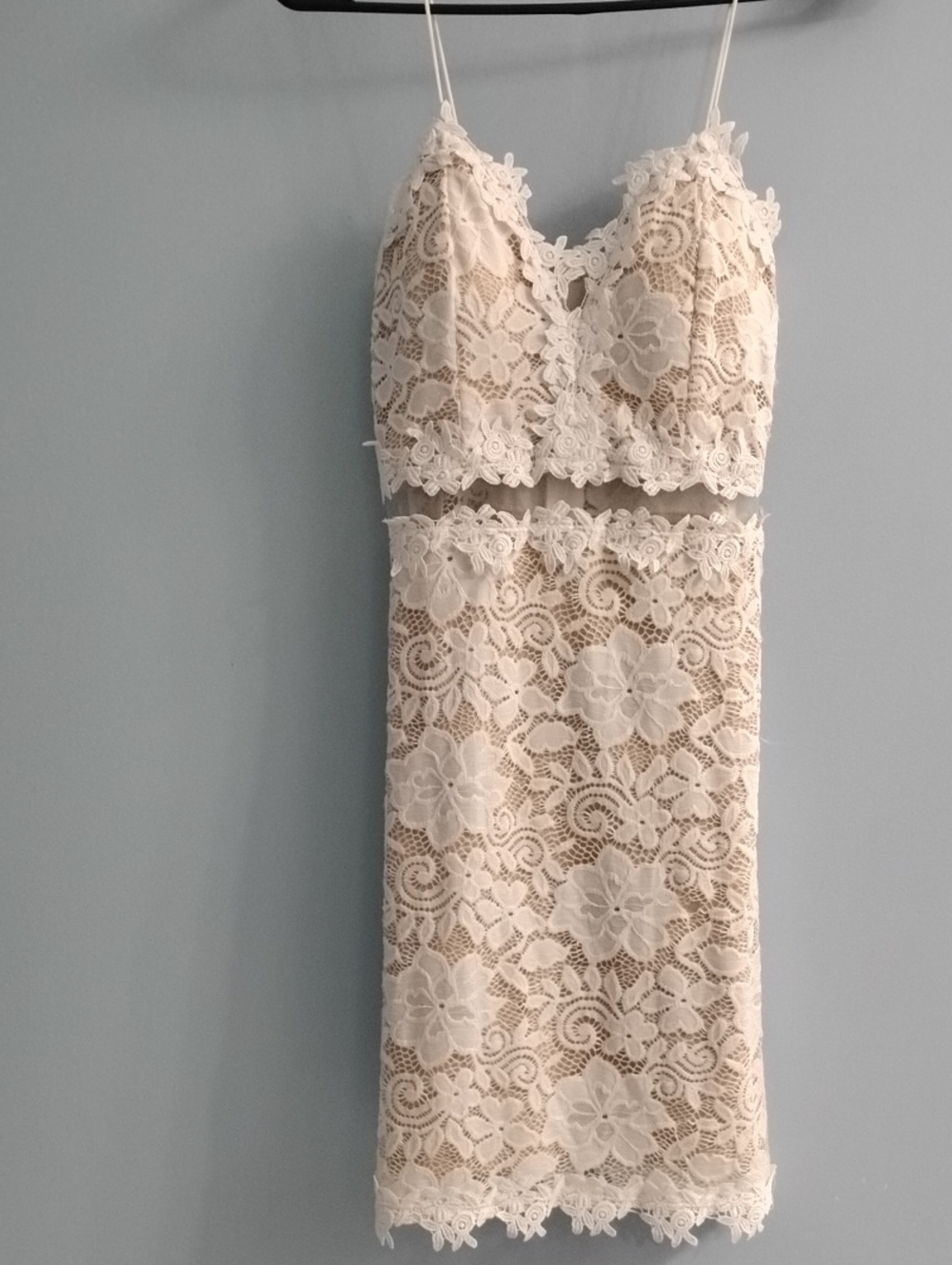 Windsor Ivory Lace Midi Dress Size Small